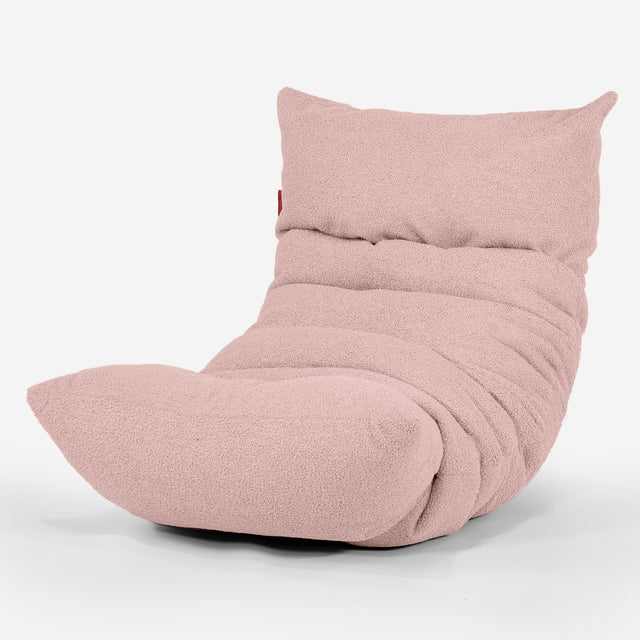 Eva Lounger Bean Bag - Boucle Pink 01