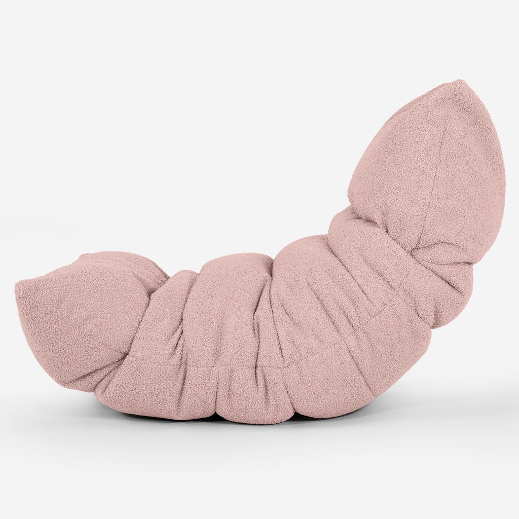 Eva Lounger Bean Bag - Boucle Pink 02