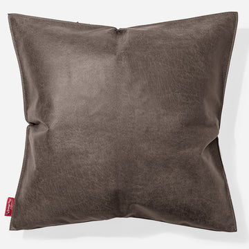 Scatter Cushion 47 x 47cm - Distressed Leather Natural Slate