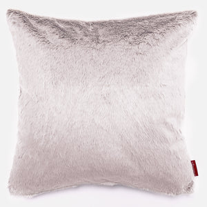 Extra Large Decorative Cushion Cover 70 x 70cm - Fluffy Faux Fur Rabbit Dusty Pink