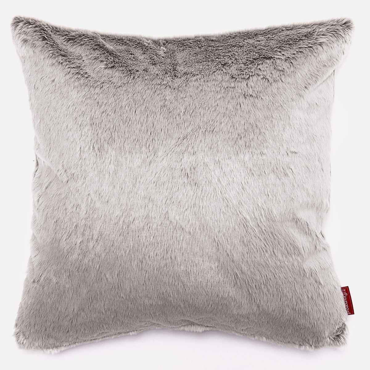 Lounge Pug Extra Large Scatter Cushion 70 X 70cm Fluffy Faux Fur Rabbit Light Grey Decorative Pillow Square Sofa Cushions Big Bertha Original UK