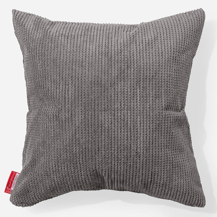 Lounge Pug Extra Large Scatter Cushion 70 X 70cm Pom Pom Charcoal