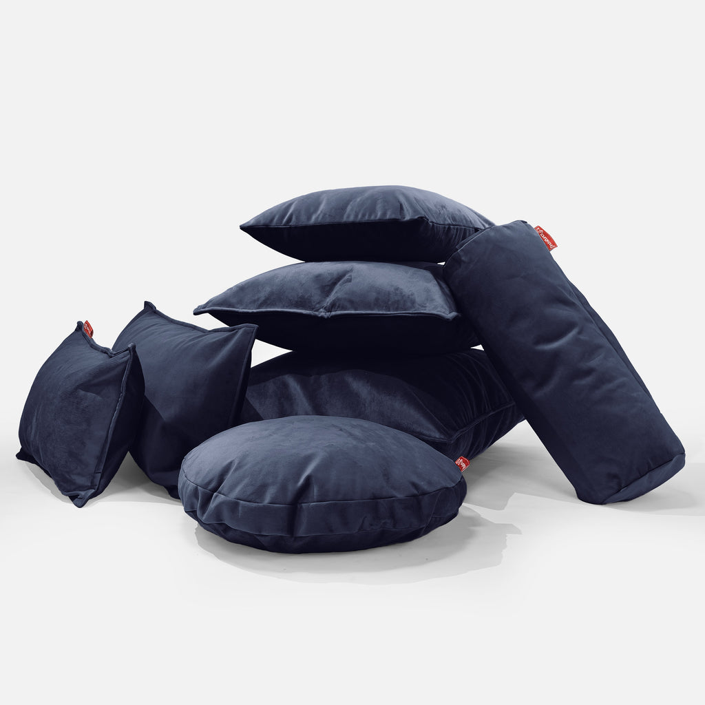 Extra Large Scatter Cushion 70 x 70cm - Velvet Midnight Blue 04
