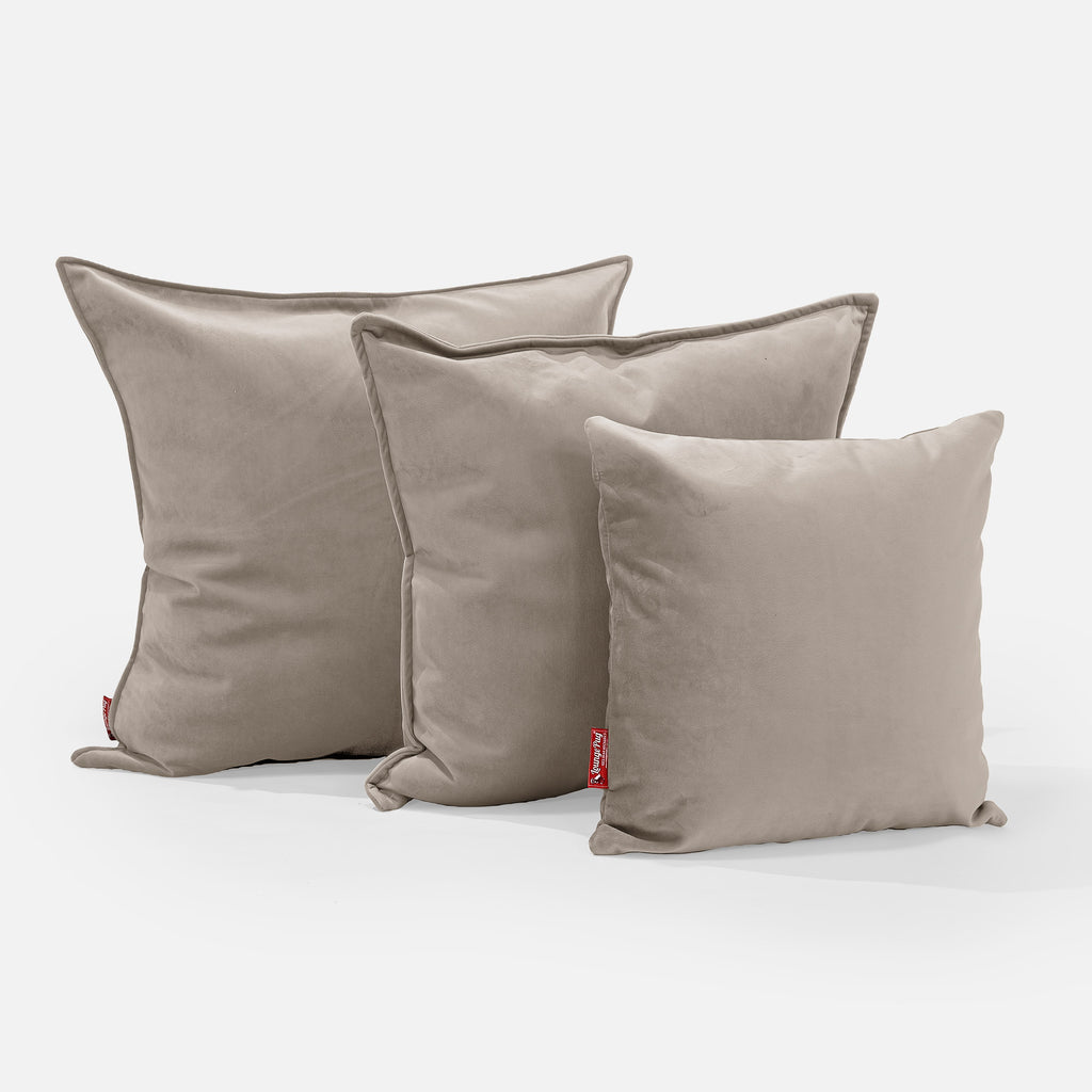 Extra Large Scatter Cushion 70 x 70cm - Velvet Mink 02