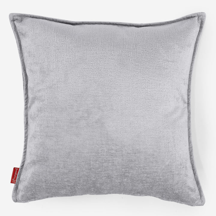 Lounge Pug Extra Large Scatter Cushion 70 X 70cm Chenille Grey Decorative Pillow Square Big Bertha Original UK