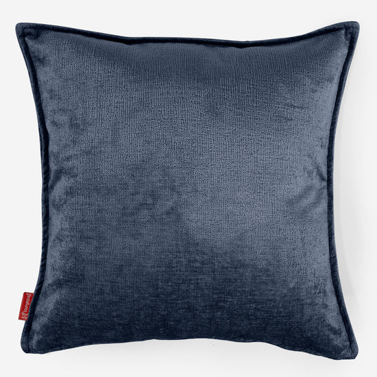 Lounge Pug Extra Large Scatter Cushion 70 X 70cm Chenille Navy Blue Decorative Pillow Square Big Bertha Original UK