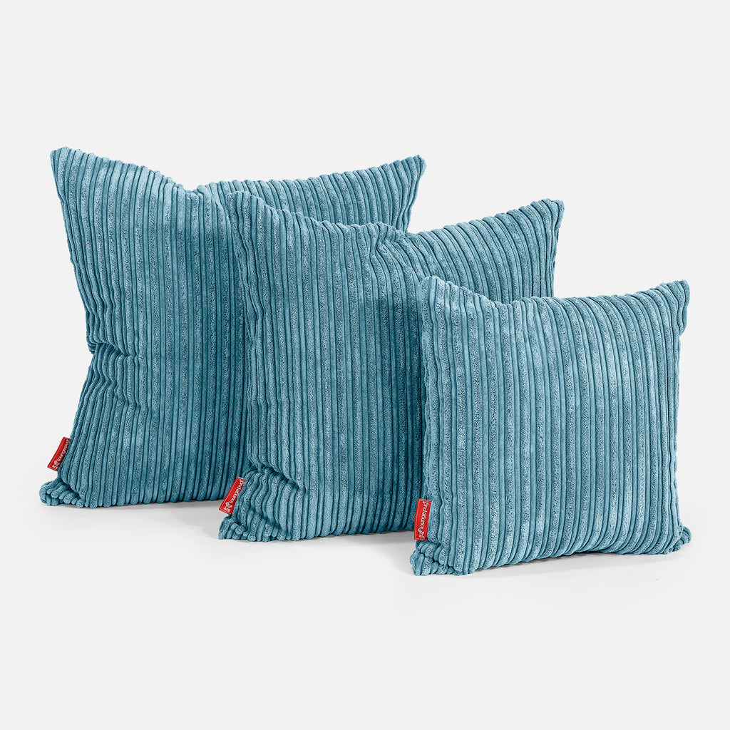 Extra Large Scatter Cushion 70 x 70cm - Cord Aegean Blue