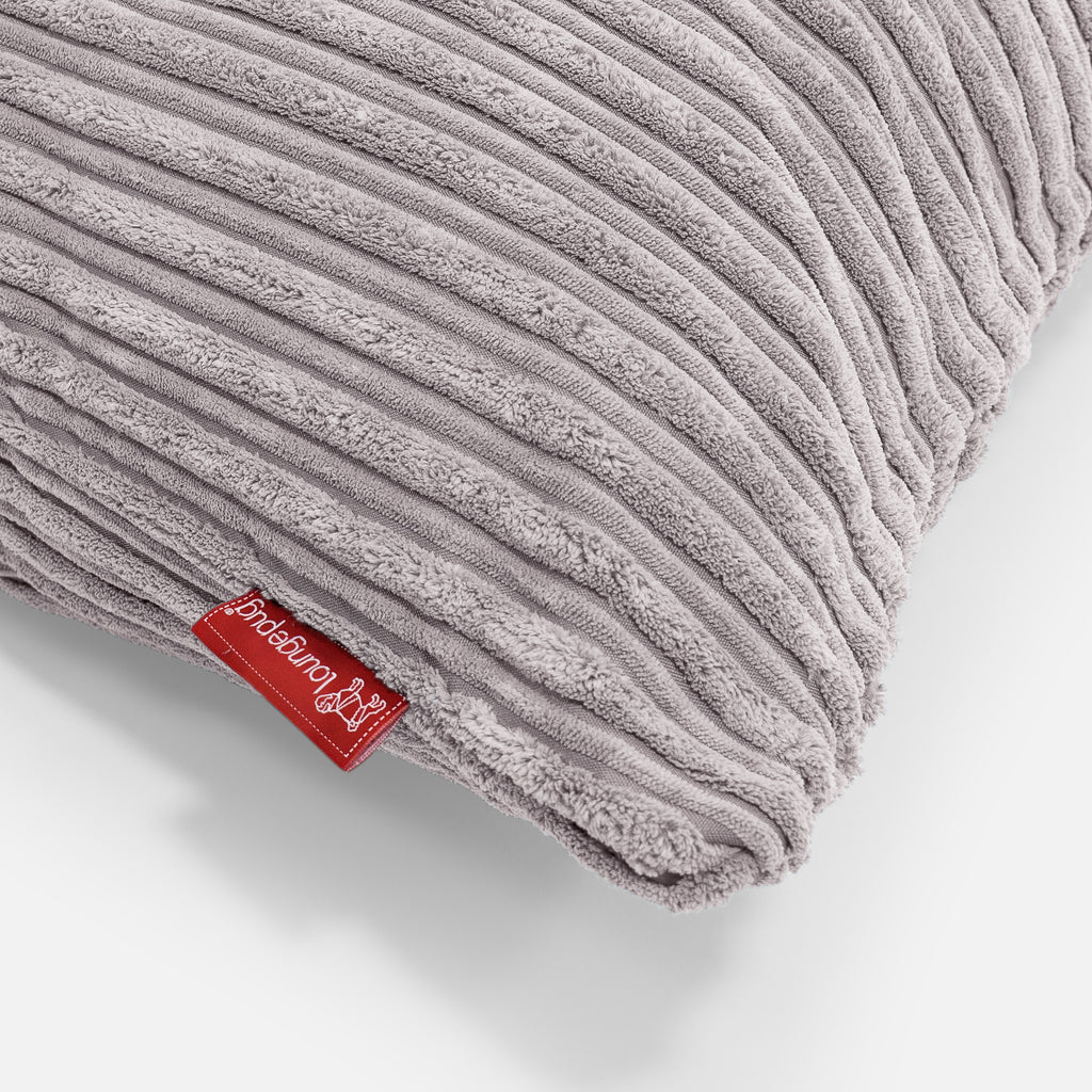 Extra Large Scatter Cushion 70 x 70cm - Cord Aluminium Silver 03