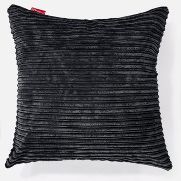 Extra Large Scatter Cushion 70 x 70cm - Cord Black