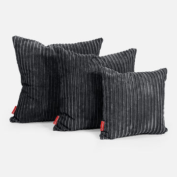 Extra Large Scatter Cushion 70 x 70cm - Cord Black