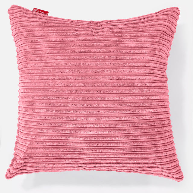 Extra Large Scatter Cushion 70 x 70cm - Cord Coral Pink