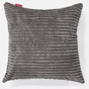 Extra Large Scatter Cushion Cover 70 x 70cm - Cord Graphite Grey