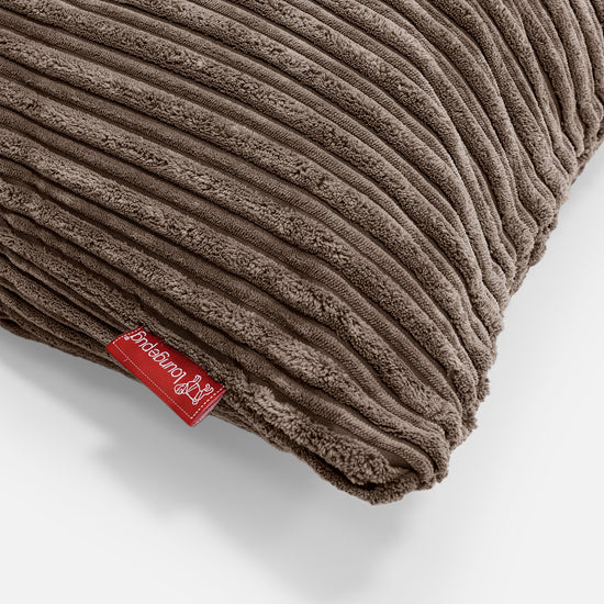 Extra Large Scatter Cushion 70 x 70cm - Cord Mocha Brown