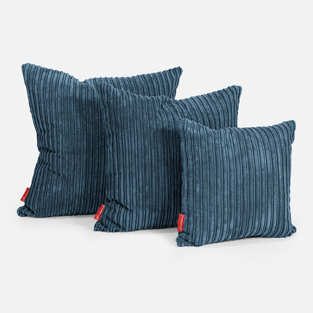 Extra Large Scatter Cushion 70 x 70cm - Cord Navy Blue