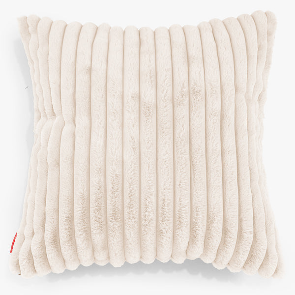 Extra Large Scatter Cushion Cover 70 x 70cm - Ultra Plush Cord Cream 01