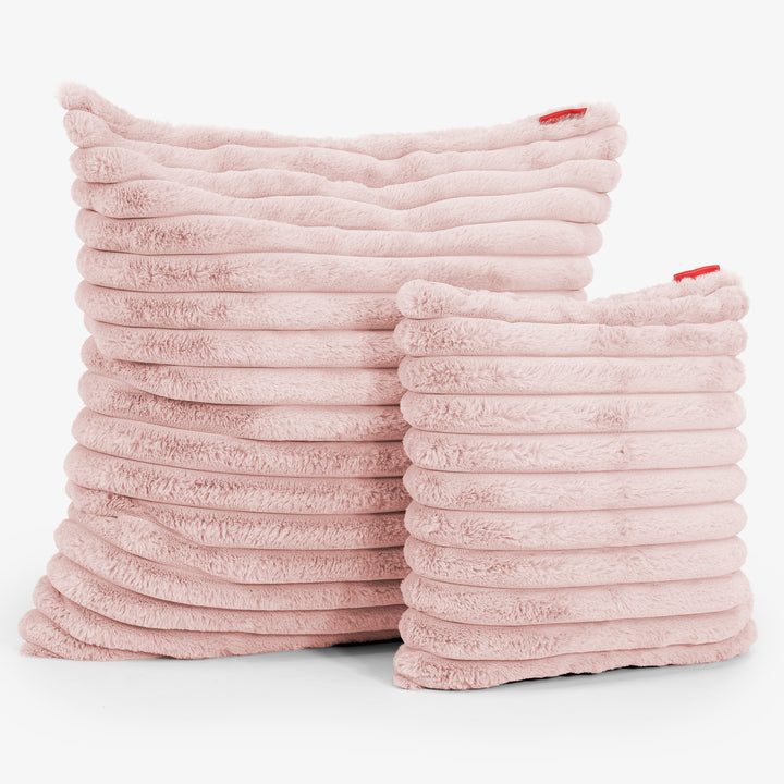 Lounge Pug Extra Large Scatter Cushion 70 X 70cm Ultra Plush Cord Dusty Pink Decorative Pillow Square Big Bertha Original UK