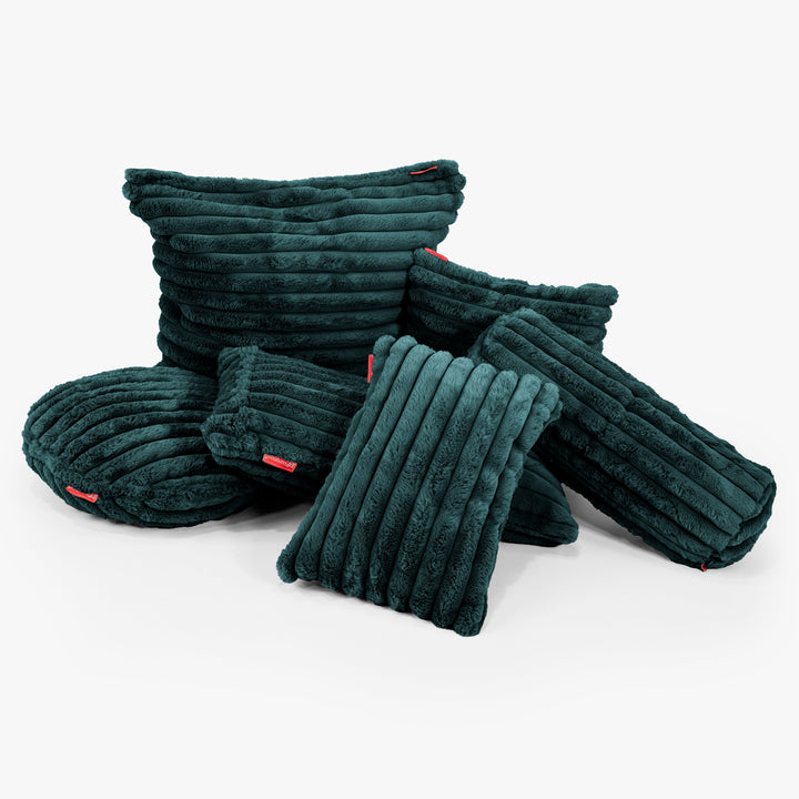 Extra Large Scatter Cushion Cover 70 x 70cm - Ultra Plush Cord Teal 03