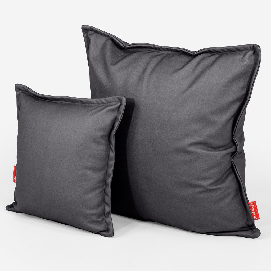 Extra Large Scatter Cushion Cover 70 x 70cm - Vegan Leather Black 02