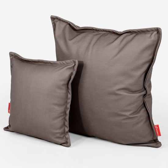 Extra Large Scatter Cushion Cover 70 x 70cm - Vegan Leather Chocolate 02