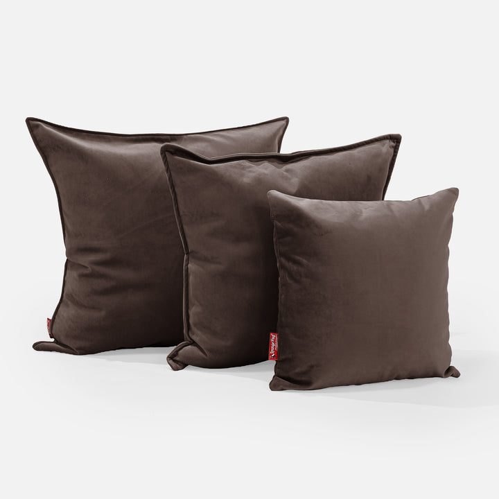 Extra Large Scatter Cushion 70 x 70cm - Velvet Espresso 02