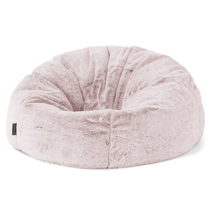 Lounge Pug Fluffy Faux Fur Rabbit Bean Bag Chairs Classic Gaming Chair ...