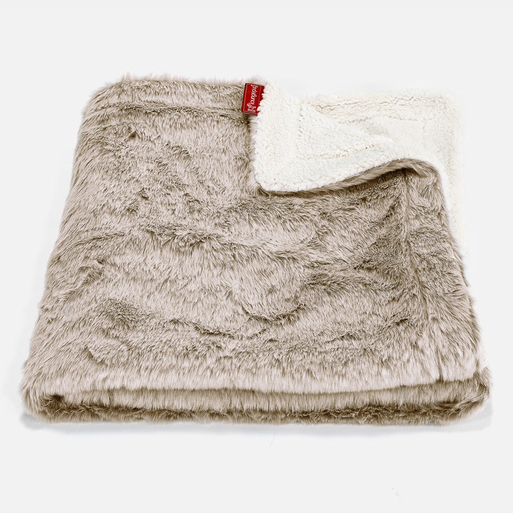 Faux fur sherpa throw blanket new arrivals