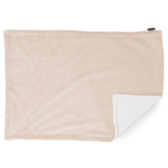 Sherpa Throw / Blanket - Faux Rabbit Fur White 03