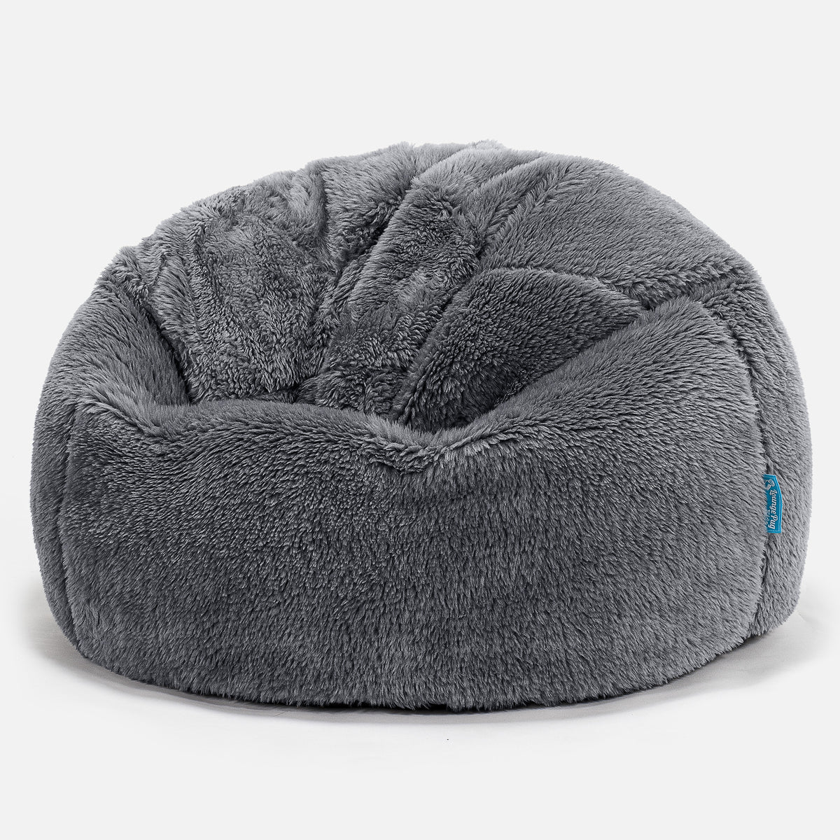 Gray fuzzy bean bag chair deals