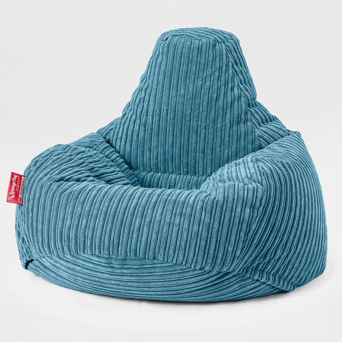 Lounge Pug Gaming Bean Bag Chair Cord Aegean Blue Teardrop Beanbag