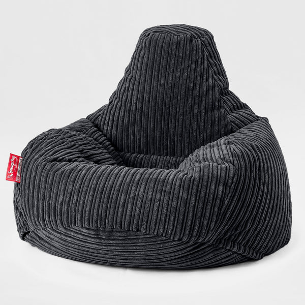 Teardrop Bean Bag Chair - Cord Black 01