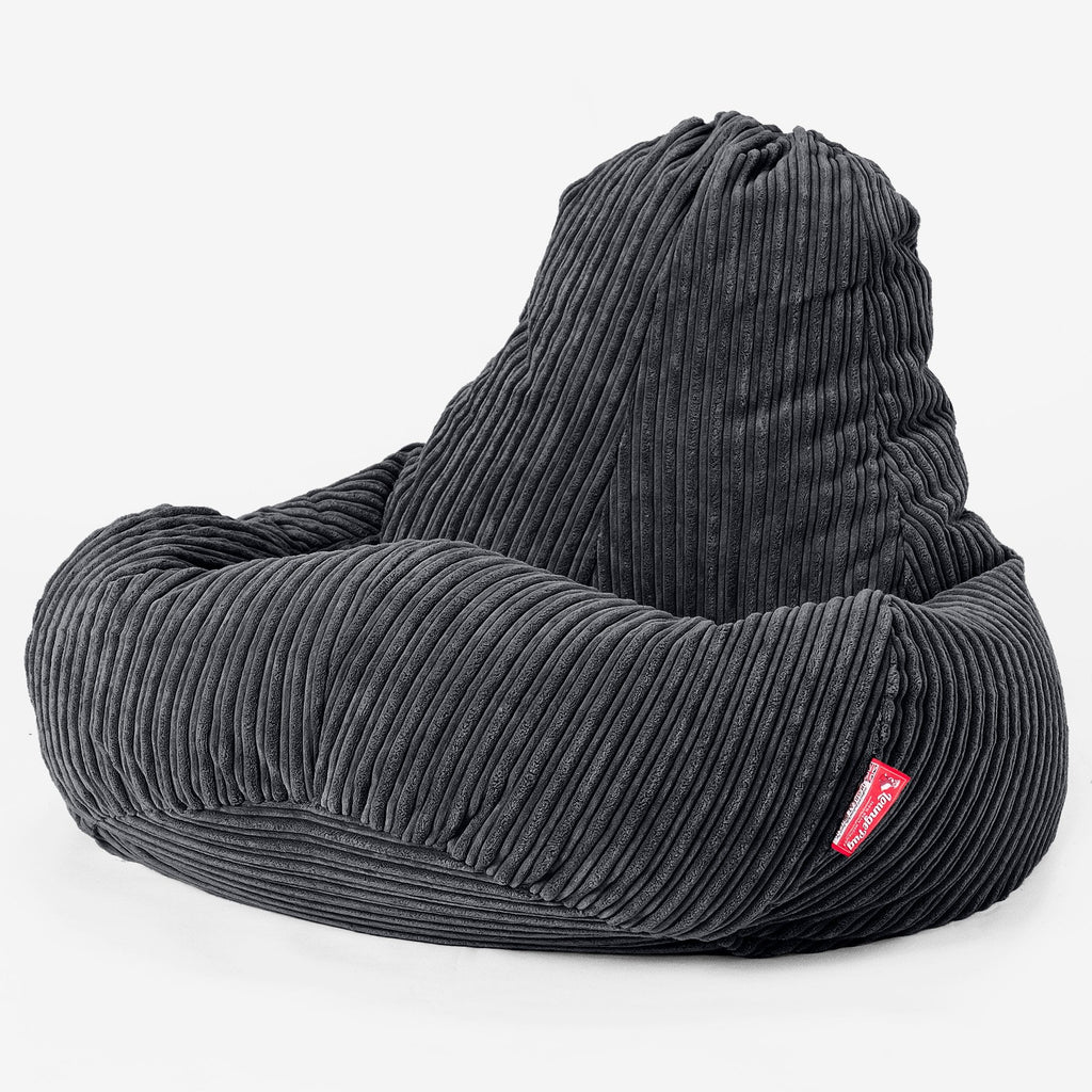 Ultra Lux Gaming Bean Bag Chair - Cord Black 01