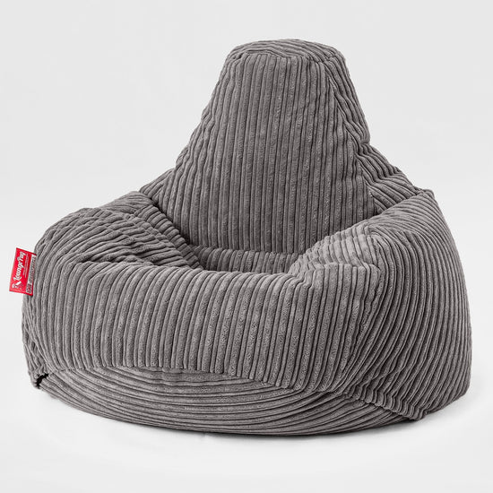 Teardrop Bean Bag Chair - Cord Graphite Grey 01