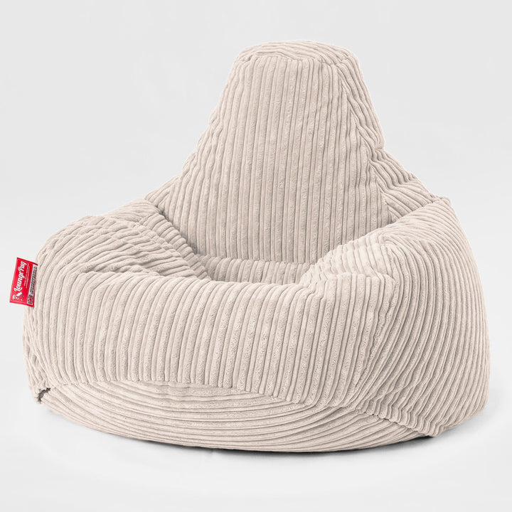 Lounge Pug Grote Ronde Voetenbank Ultra Pluche Corduroy Perzik- Big Bertha Original NL Lounge Pug Grote Ronde Voetenbank Ultra Pluche Corduroy Perzik- Big Bertha Original NL
