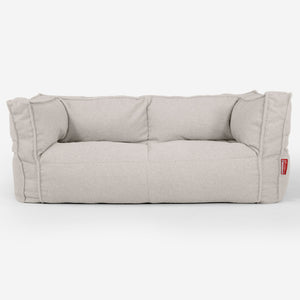 The 2 Seater Albert Sofa Bean Bag - Boucle Ivory