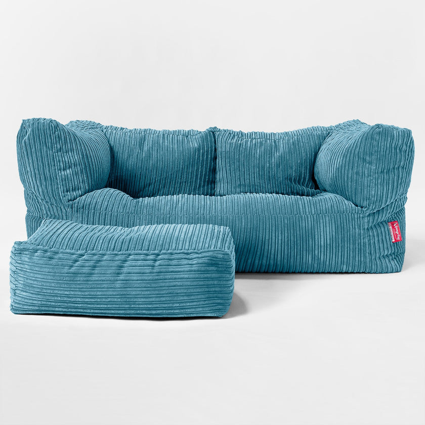 Blue online cord sofa