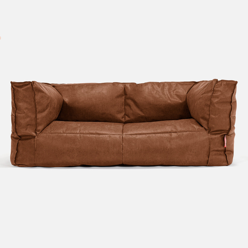Distressed leather couch deals