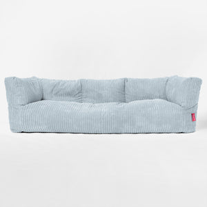 The 3 Seater Albert Sofa Bean Bag - Cord Baby Blue