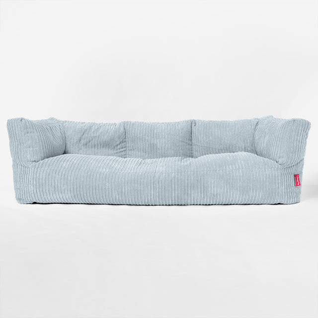 The 3 Seater Albert Sofa Bean Bag - Cord Baby Blue 01