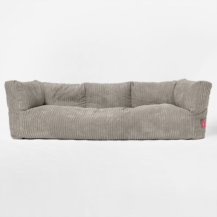 The 3 Seater Albert Sofa Bean Bag - Cord Mink 01