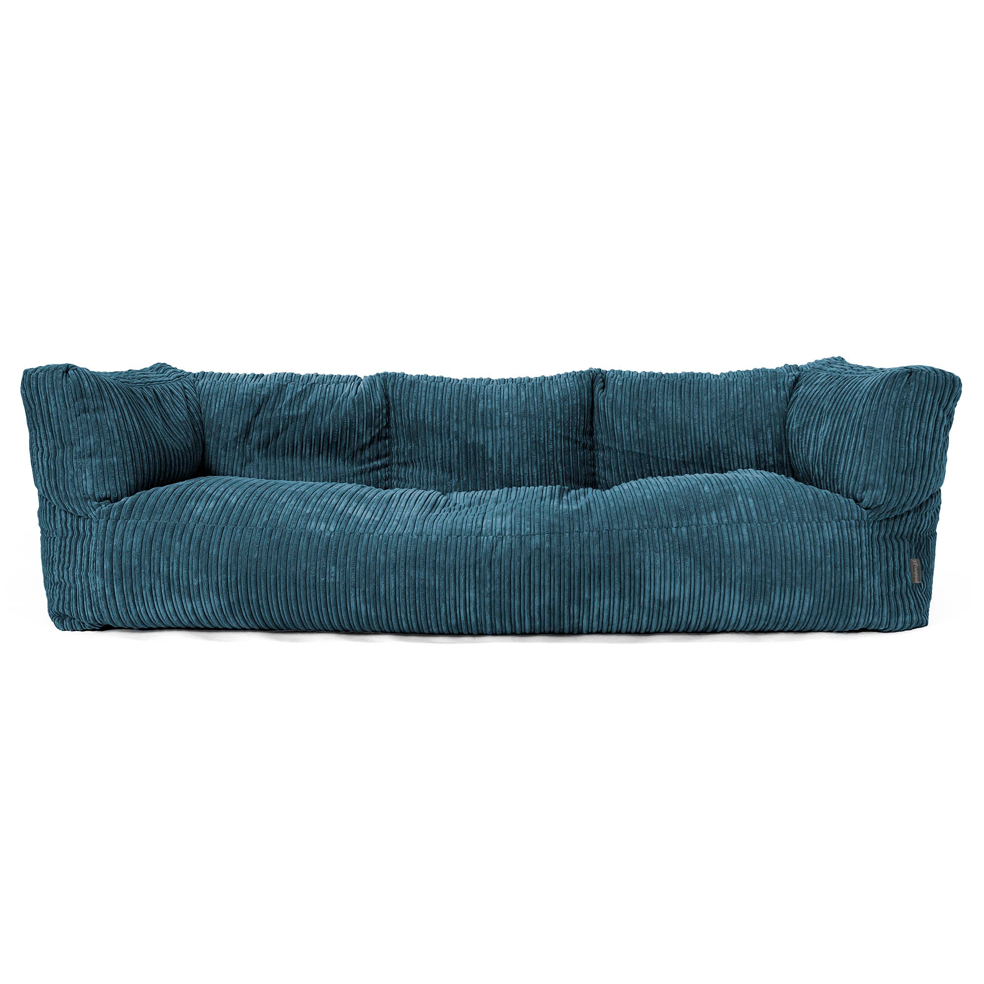 Lounge Pug Giant 3 Seater Bean Bag Sofa Cord Forest Green Albert