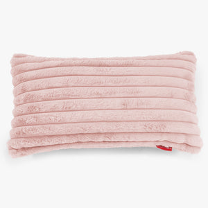 XL Rectangular Support Cushion Cover 40 x 70cm - Ultra Plush Cord Dusty Pink