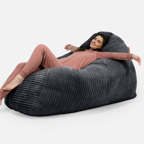 Bean Bag Sofa Hammock - Cord Black 01