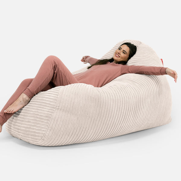 Bean Bag Sofa Hammock - Cord Ivory 01