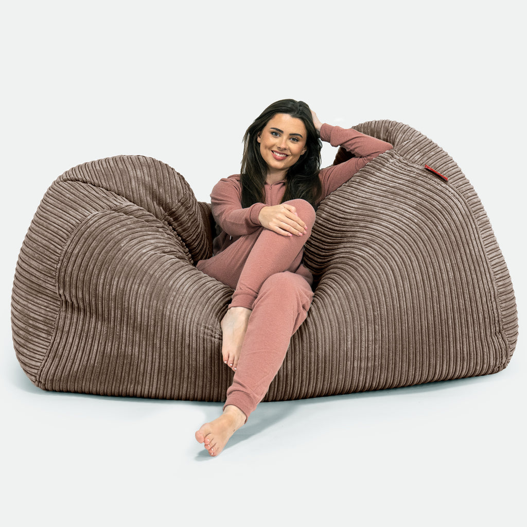 Bean Bag Sofa Hammock - Cord Mocha Brown 03