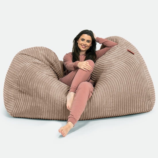 Bean Bag Sofa Hammock - Cord Sand 03