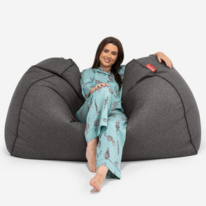 Bean Bag Sofa Hammock - Interalli Wool Grey