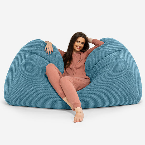 Bean Bag Sofa Hammock - Pom Pom Aegean Blue 03