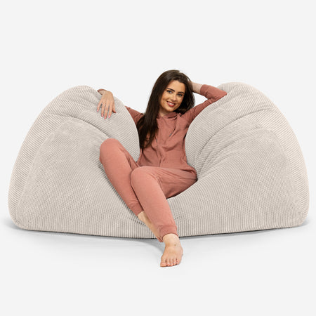 Bean Bag Sofa Hammock Pom Pom Ivory