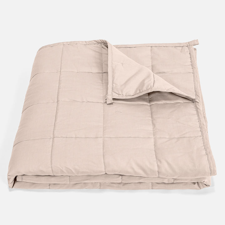 Weighted Blanket for Adults - Cotton Cream / Mink 01