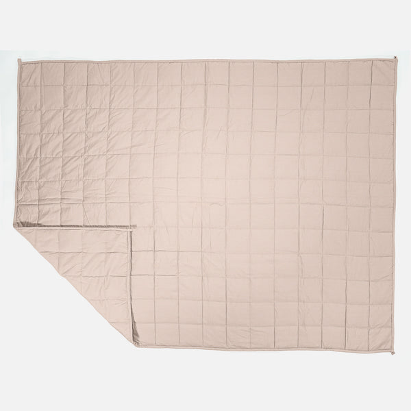 Weighted Blanket for Adults - Cotton Cream / Mink 01